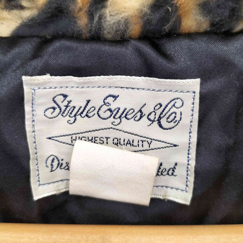 スタイルアイズ Style Eyes R/V ZIP PARKA レオパードファー ジップパーカー メンズ  38